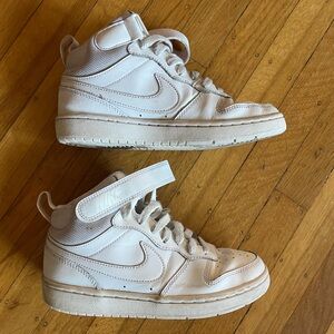 Nike Court Borough Mid 2 youth shoes sneakers white leather 4y 4 36 classic bkb